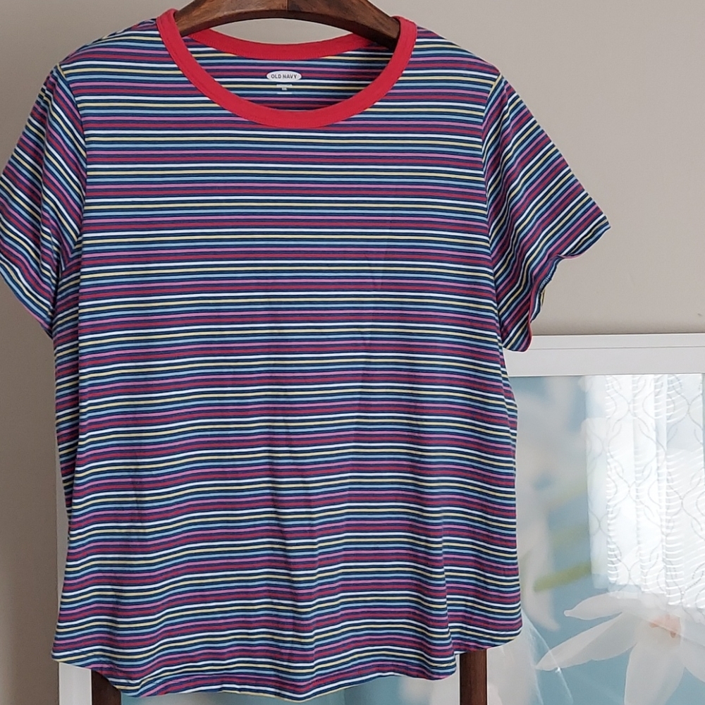 Old Navy Striped Ringer Tee
